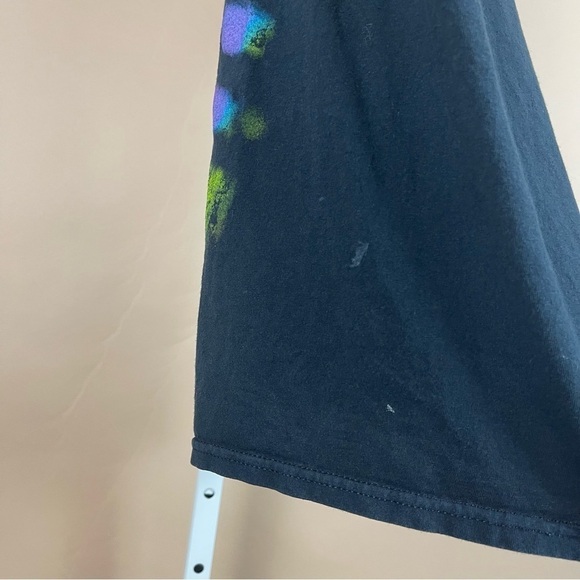 Doma Let's Get Weird Cat Size Small Tie Dye Graphic Tee Shirt Hippie Funny - Picture 7 of 11